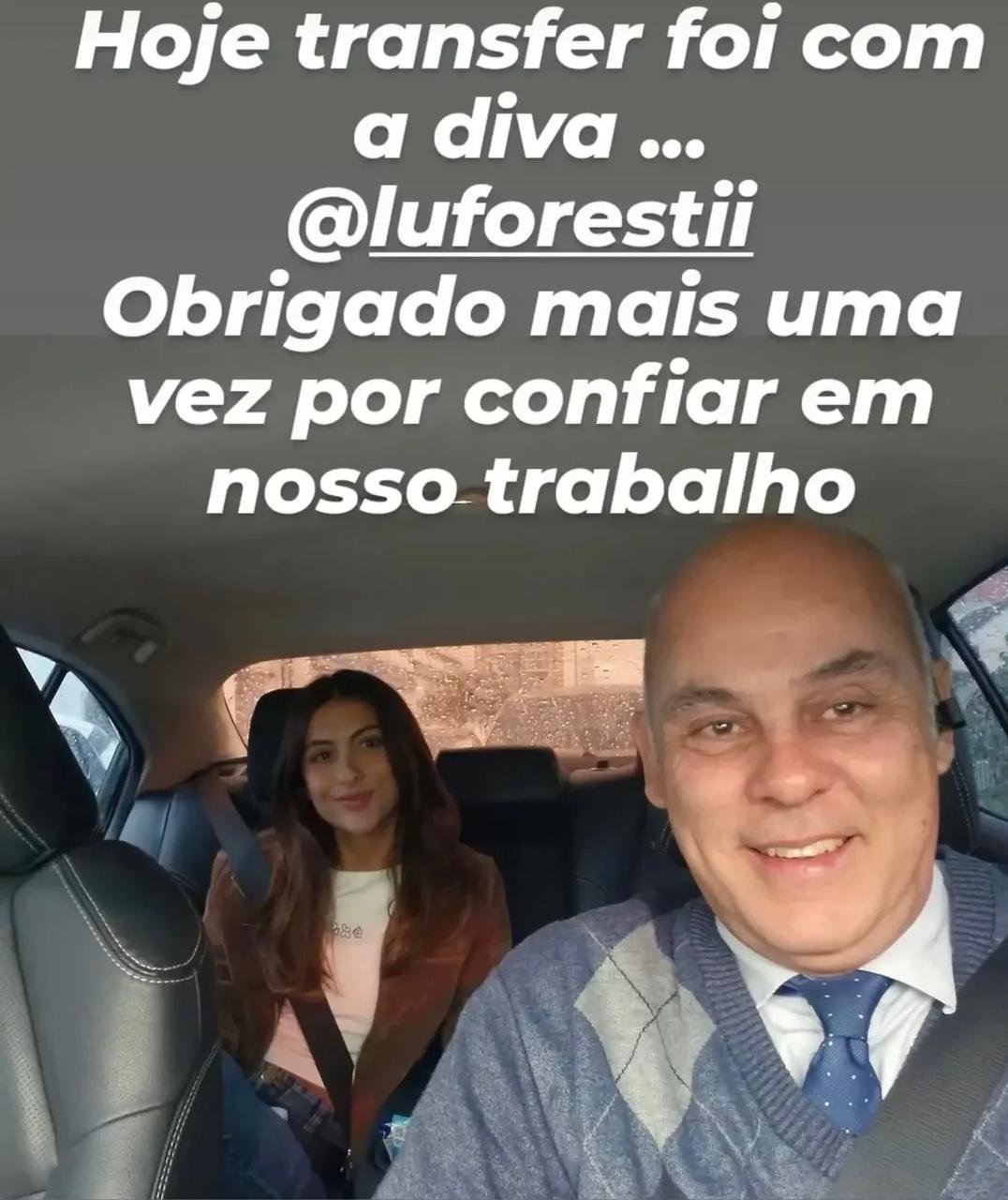 Agradecimento após transfer